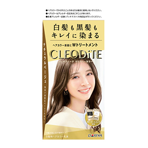 ダリヤ　クレオディーテ　クリアリーカラー　（白髪用）　＜ナチュラルベージュ＞１個