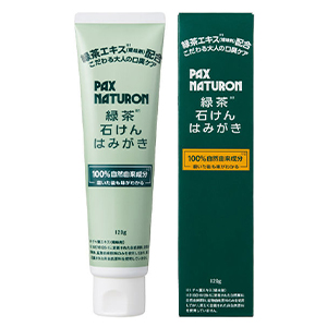 太陽油脂　パックスナチュロン 緑茶石けんはみがき　120g