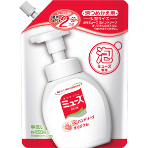 アース製薬　ミューズ　泡ハンドソープ　オリジナル　大型詰替　４５０ｍｌ