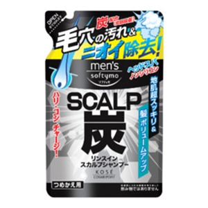 コーセーコスメポート  メンズ　ソフティモ　リンスイン　スカルプシャンプー炭　つめかえ４００ＭＬ