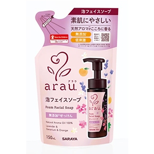 サラヤ　アラウ　泡フェイスソープつめかえ用１５０ｍｌ