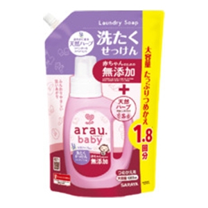 サラヤ　アラウ　ベビー洗たくせっけんつめかえ用１３００ｍｌ