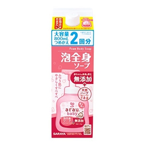 サラヤ　アラウベビー泡全身ソープ　つめかえ８００ｍｌ