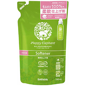 サラヤ　ハッピーエレファント　柔軟仕上げ剤　詰替　540ｍｌ
