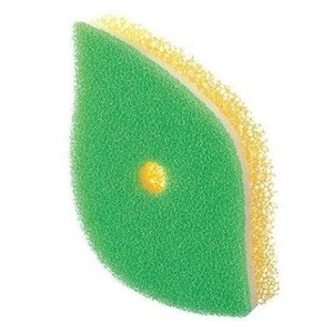 マーナ　ポコ　葉っぱ型スポンジ　グリーン　１個