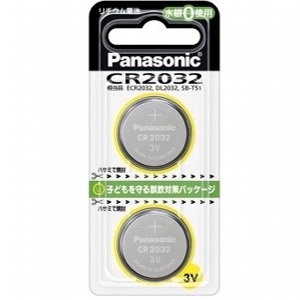 パナソニック コイン形リチウム電池 2個入 CR2032/2P　1個