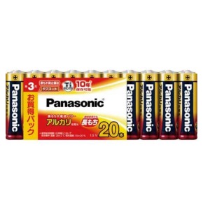 パナソニック  アルカリ乾電池 単3形 20本　１個