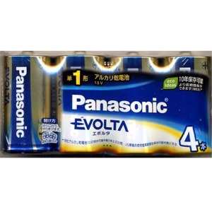 パナソニック　エボルタ  アルカリ乾電池  単１形４本パック LR20EJ/4SW