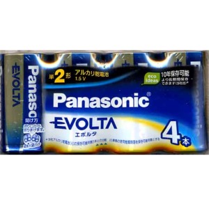 パナソニック　エボルタ  アルカリ乾電池  単２形４本パック LR14EJ/4SW