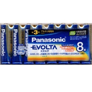 パナソニック　エボルタ　アルカリ乾電池　単３形８本パック LR6EJ/8SW