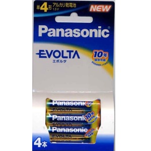 パナソニック　エボルタ　アルカリ乾電池　単４形４本パック LR03EJ/4B