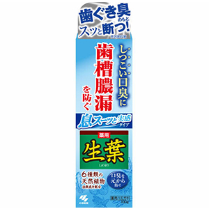小林製薬　生葉 息スーッと実感タイプ 薬用ハミガキ １００ｇ