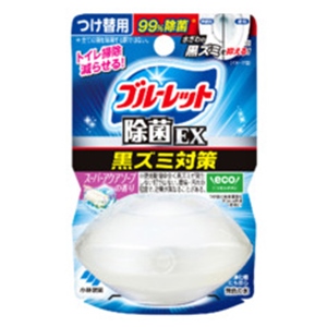小林製薬  液体ブルーレット おくだけ除菌EX 黒ズミ対策 つけ替用 スーパーアクアソープの香り６７ｍｌ