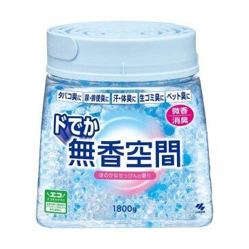 小林製薬　ドでか無香空間　ほのかなせっけんの香り　本体　１８００ｇ