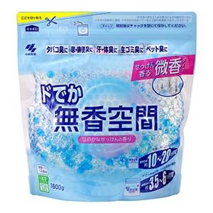 小林製薬 ドでか無香空間　ほのかなせっけんつめ替用　１６００ｇ