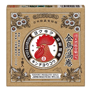 大日本除虫菊　天然除虫菊　金鳥の渦巻１０巻　１個