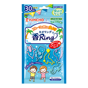 大日本徐虫菊　キンチョウ　虫よけ　カオリングＶ　ブルー３０個