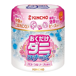 大日本除虫菊　ダニコナーズ ビーズタイプ 置き型 60日 フローラルソープの香り１７０ｇ