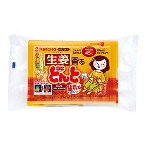 大日本除虫菊　貼れる　香るどんとＶ　しょうが８個　使い捨てカイロ