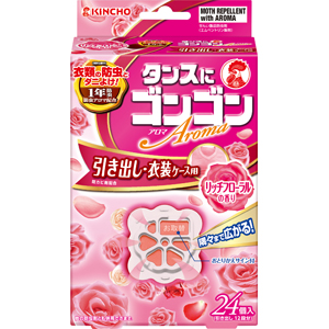 大日本除虫菊　ゴンゴン　アロマ　引き出し用　リッチフローラルの香り 24個