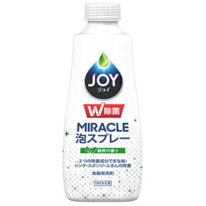 Ｐ＆Ｇ　ジョイW除菌 ミラクル泡スプレー緑茶つけかえ２７５ｍｌ