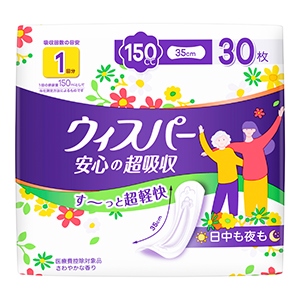 Ｐ＆Ｇ　ウィスパー 安心の超吸収１５０cc３０枚