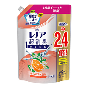 Ｐ＆Ｇ　レノア超消臭 1WEEK みずみずしく香るシトラスつめかえ用特大９２０ＭＬ