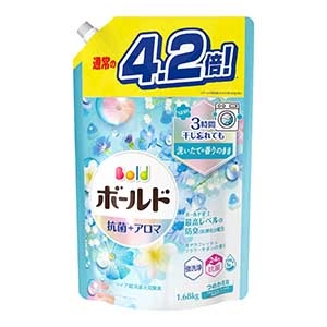 Ｐ＆Ｇ　ボールドジェル 爽やかフレッシュフラワーサボンの香り つめかえ用 ウルトラジャンボ１６８０ｇ