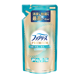 Ｐ＆Ｇ　ファブリーズ 布用 W除菌+消臭 プレミアム 清潔なランドリーの香りつめかえ３２０ｍｌ