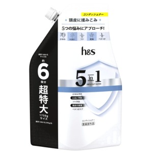 Ｐ＆Ｇ　ｈ＆ｓ　エイチアンドエス　５ｉｎ１　コンディショナー超特大つめかえ１７５０Ｇ