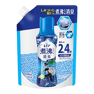 Ｐ＆Ｇ　レノア煮沸レベル 消臭抗菌ビーズ スポーツ クールリフレッシュ&シトラスの香り つめかえ特大１０４０ｍｌ
