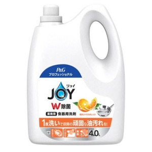 Ｐ＆Ｇ　ジョイ W除菌 食器用洗剤 贅沢シトラスオレンジ 業務用 つめかえ４Ｌ 