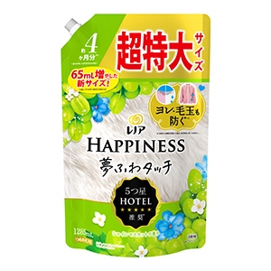Ｐ＆Ｇ　レノアハピネス夢ふわタッチシャインマスカットの香りつめかえ用超特大サイズ１２８５ｍｌ