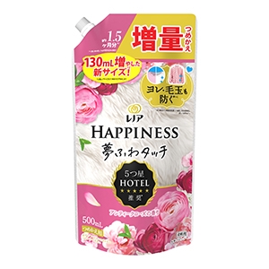 【数量限定】Ｐ＆Ｇ　レノア ハピネス 夢ふわタッチ 柔軟剤 アンティークローズつめかえ５００ｍｌ