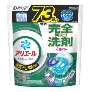 Ｐ＆Ｇ　アリエール　ジェルボール プロ 部屋干し用 つめかえ用 超メガジャンボ７３個