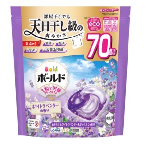 Ｐ＆Ｇ　ボールドジェルボール４Ｄ 心安らぐホワイトラベンダー＆ジャスミンつめかえ超メガジャンボ７０個