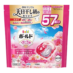 Ｐ＆Ｇ　ボールドジェルボール４Ｄ華やかプレミアムブロッサムの香りつめかえメガジャンボサイズ５７個