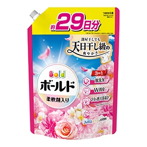 Ｐ＆Ｇ　ボールドジェル華やかプレミアムブロッサムの香りつめかえ用超特大サイズ６９０ｇ