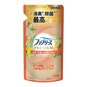 Ｐ＆Ｇ　ファブリーズ　W除菌 + 消臭プレミアム シトラス&ガーデンつめかえ３２０ｍｌ