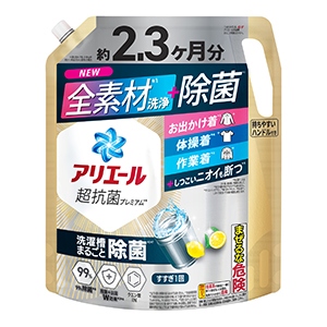 Ｐ＆Ｇ　アリエールジェル除菌プラスつめかえ超ウルトラ　１７２０Ｇ