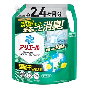 Ｐ＆Ｇ　アリエールジェル　部屋干しプラスつめかえ超ウルトラジャンボサイズ１７２０ｇ