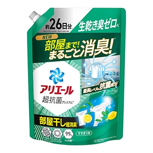 Ｐ＆Ｇ　アリエールジェル　部屋干しプラスつめかえ超特大サイズ６２５ｇ