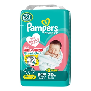 Ｐ＆Ｇ　パンパースさらさらケア テープ 新生児７０枚
