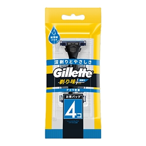 Ｐ＆Ｇ　ジレット剃り味プラス深剃り３Ｂホルダー付替刃４個付