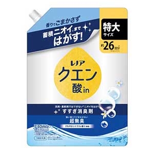 Ｐ＆Ｇ　レノアクエン酸ｉｎ超消臭超無臭さわやかシトラスの香りつめかえ用特大サイズ７３０ｍｌ