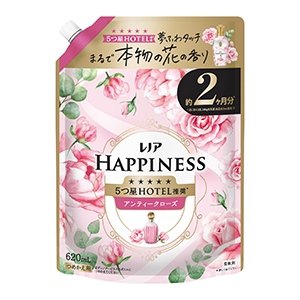 Ｐ＆Ｇ　レノアハピネス　夢ふわタッチ華やかに香るアンティークローズの香り　つめかえ特大　６２０ｍｌ
