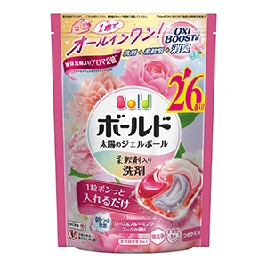 Ｐ＆Ｇ　ボールドジェルボール４Ｄローズ＆グルーミングブーケの香りつめかえハイパージャンボサイズ２８個