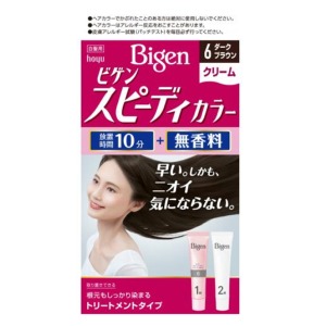 ホーユー　ビゲン　スピーディカラー　クリーム６　ダークブラウン８０ｇ