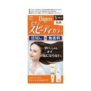 ホーユー　ビゲン　スピーディカラー乳液５ブラウン　１個　白髪染め
