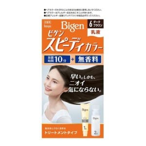 ホーユー　ビゲン スピーディカラー 乳液 6 ダークブラウン１セット白髪染め